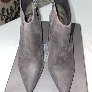 Vince Camuto Grey Suede Bootie Adriela Nubuck